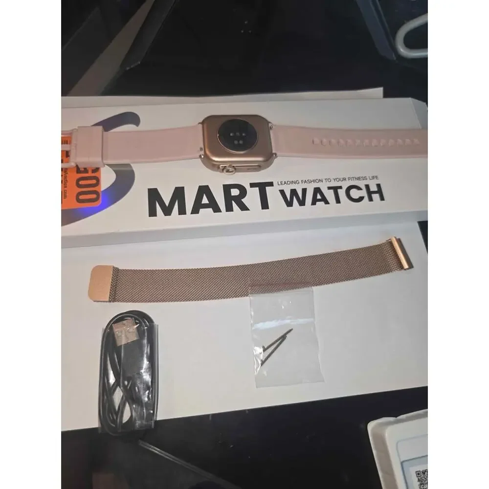 Smart Watch Smartwatch Rose Gold with Pink Band New